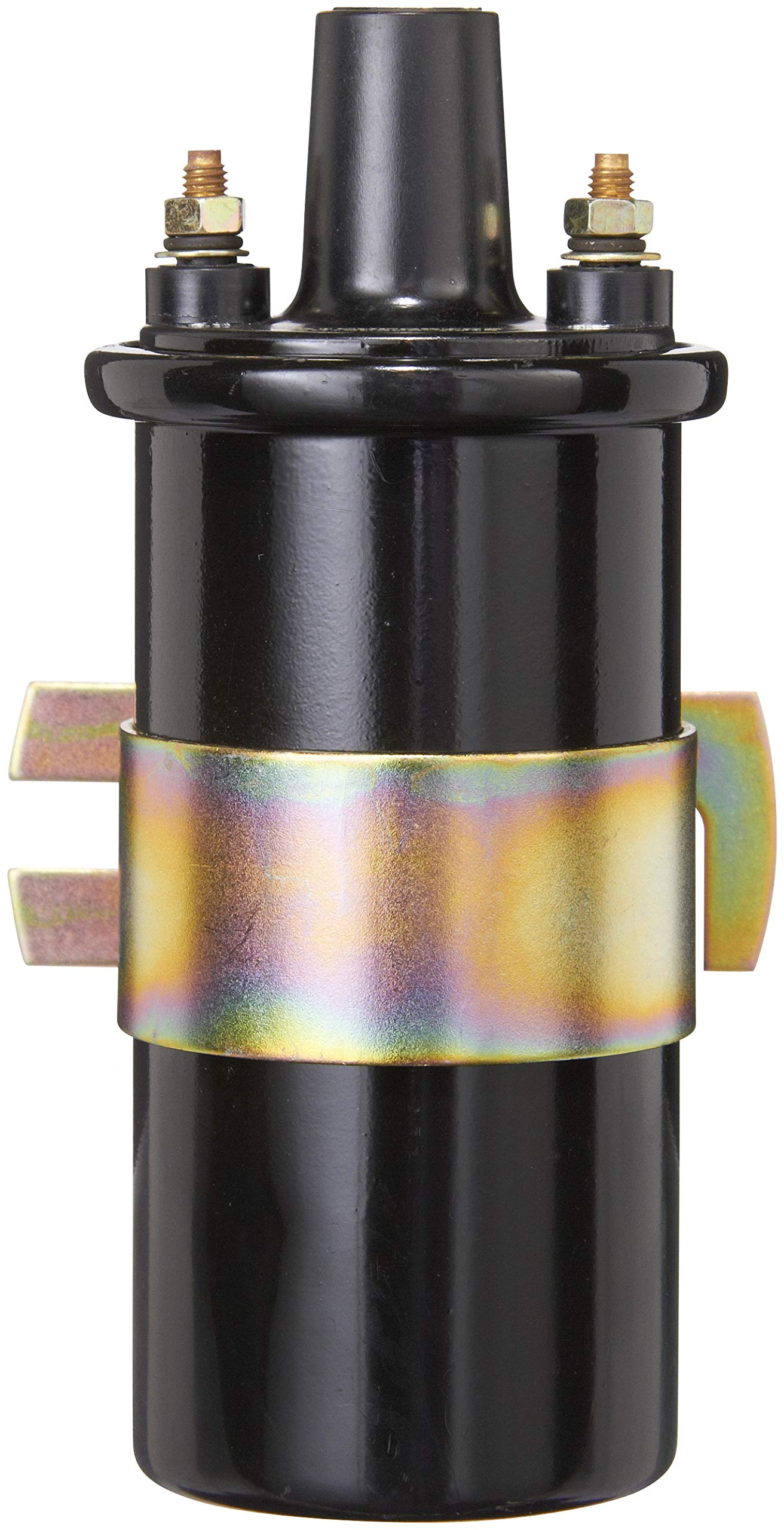 Spectra Premium C-622 ignition coil rear view highlighting corrosion-resistant terminals.