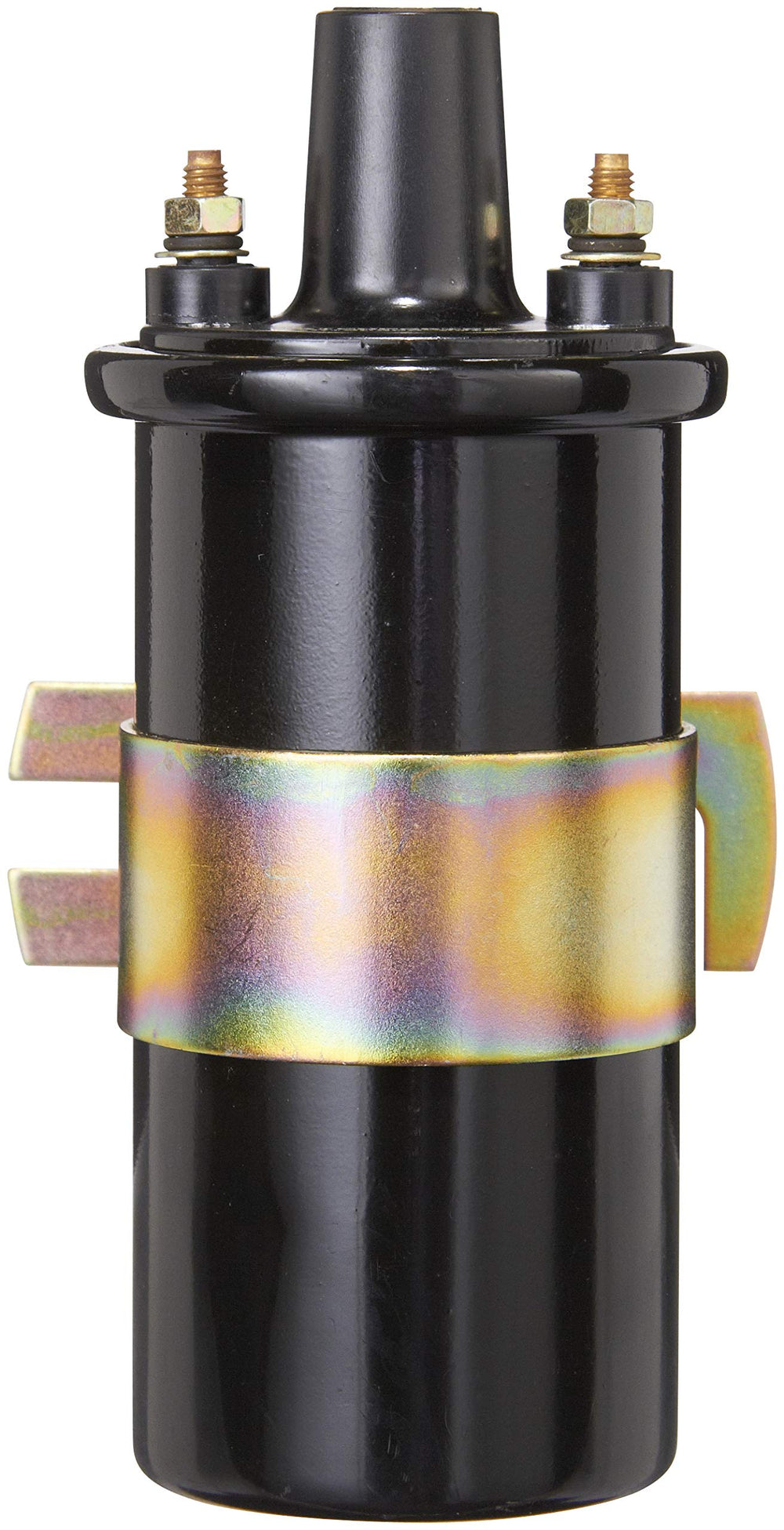 Spectra Premium C-622 ignition coil rear view highlighting corrosion-resistant terminals.
