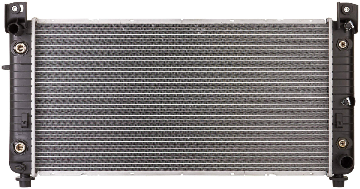 Spectra Premium CU2370 radiator front view shows direct OE-like fit.