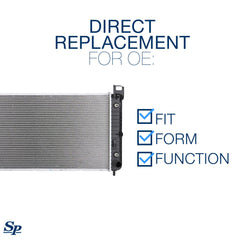 Radiator mounted on Silverado demonstrates drop-in fit and quiet operation.