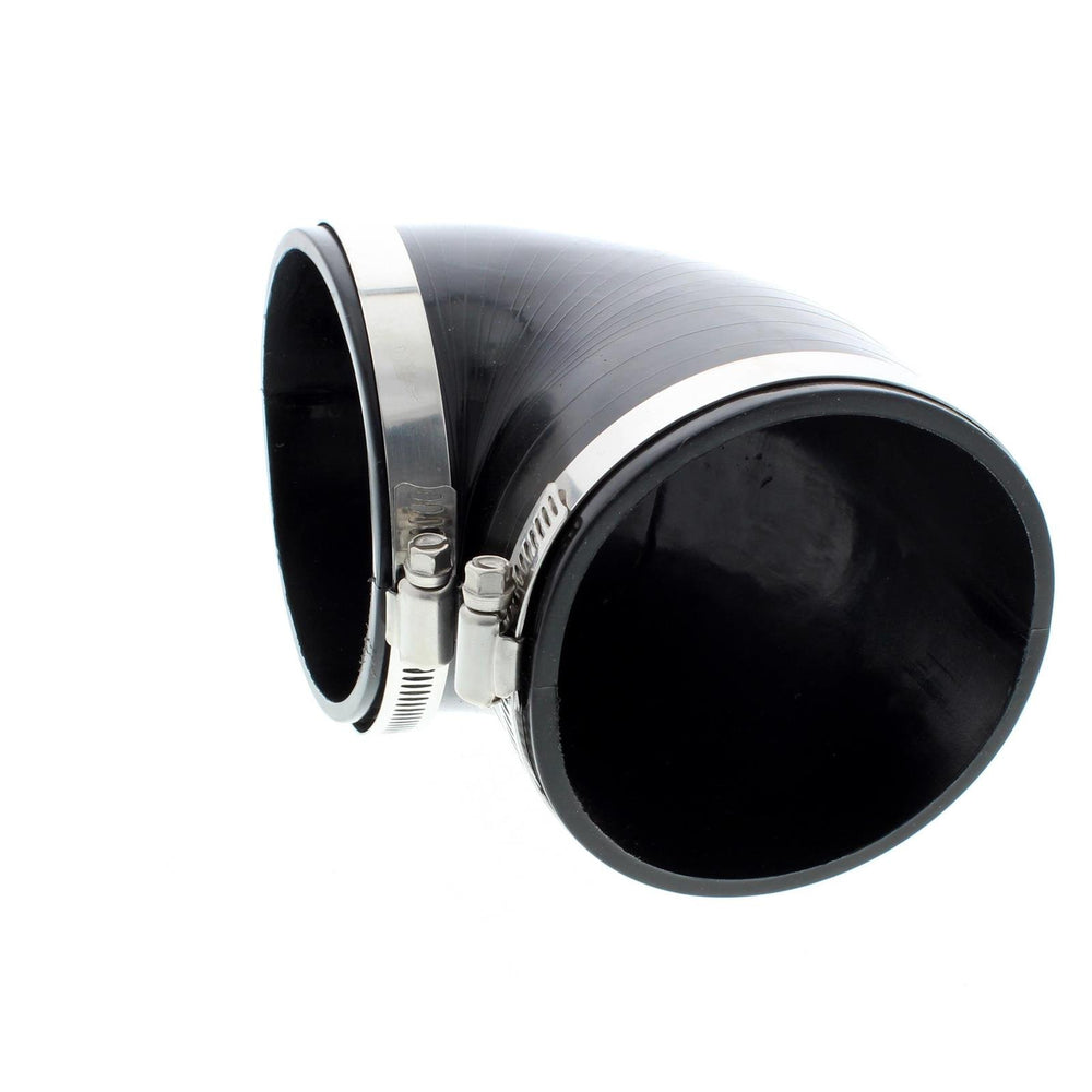 Spectre 9781 black 4-inch intake elbow with clamps for easy install.