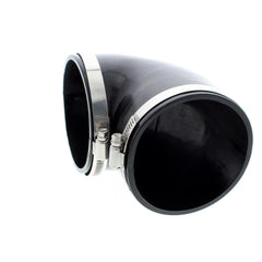 Spectre 9781 black 4-inch intake elbow with clamps for easy install.