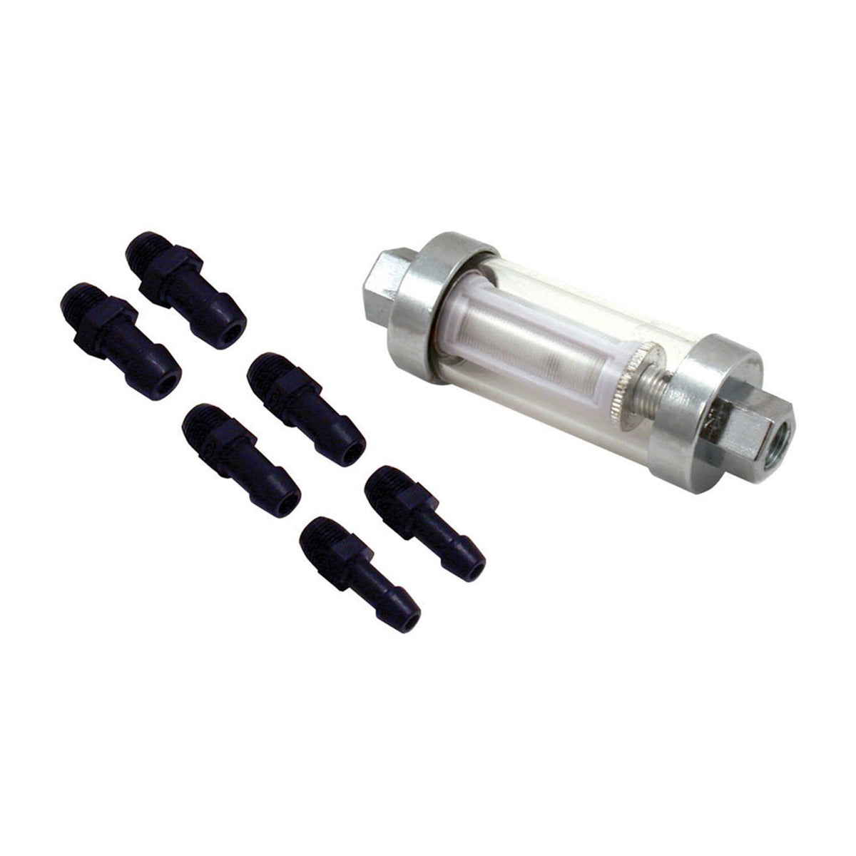 Spectre SPE-6932 clearview fuel filter with glass housing for easy debris inspection.