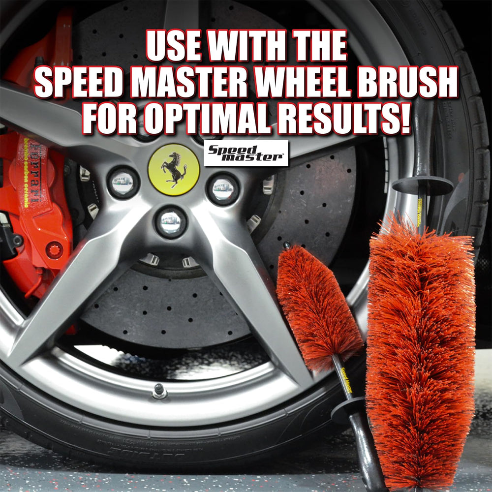Speed Master Mini Wheel Brush versatile for engine bays and wheels