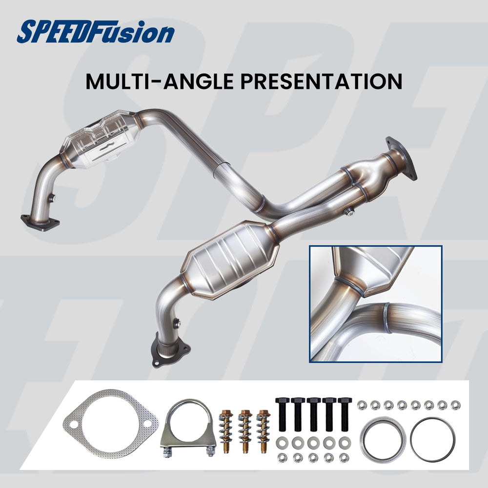 EPA-certified SpeedFusion catalytic converter for federal standards.