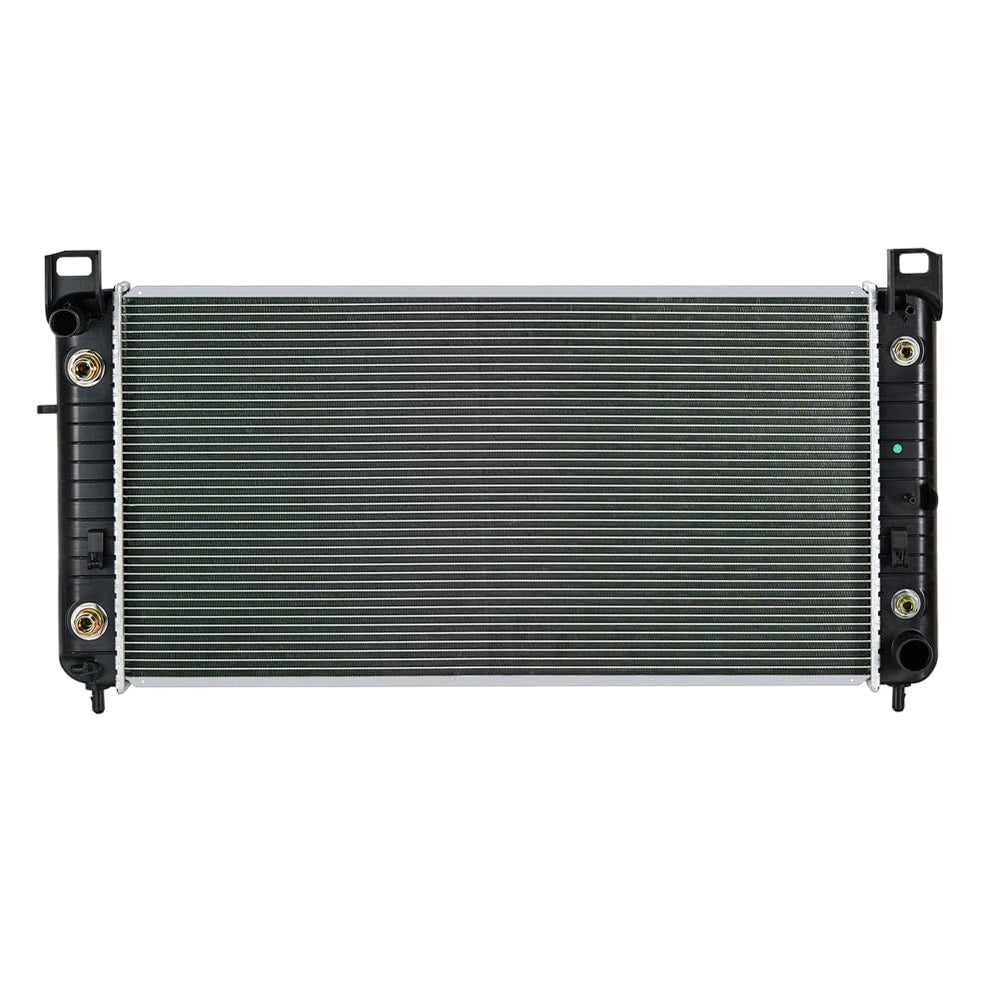 SPELAB aluminum radiator front view for Silverado compatibility