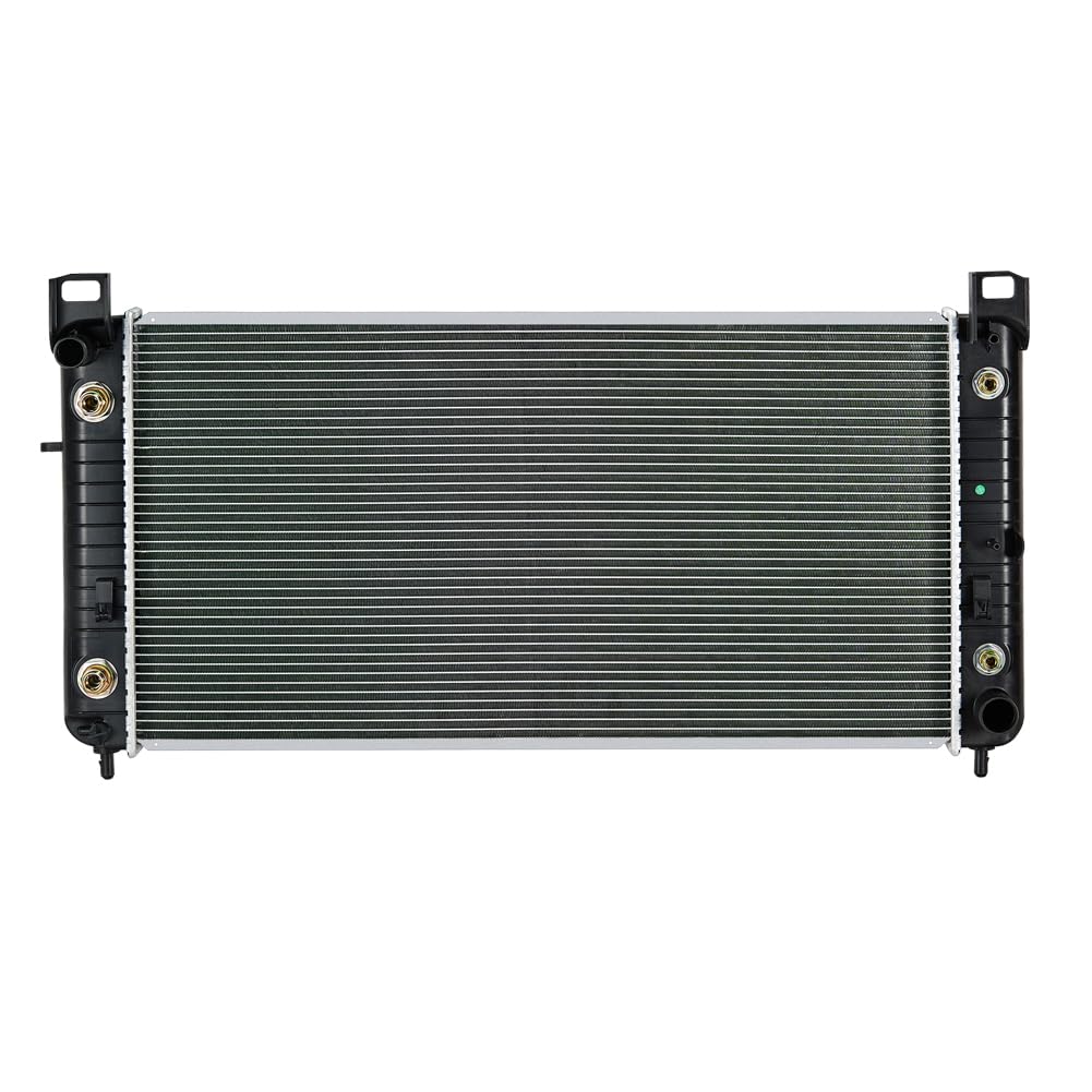 SPELAB aluminum radiator front view for Silverado compatibility