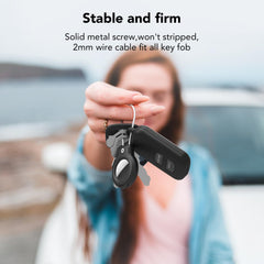 SPGUARD AirTag Holder hex key lock secures AirTag neatly while preserving design.