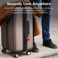 SPGUARD AirTag Holder keyring clip offers quick attach and detach.