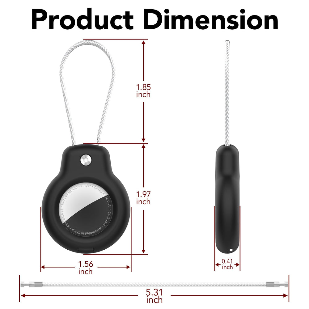 SPGUARD AirTag Holder raised edge protects AirTag from scratches.