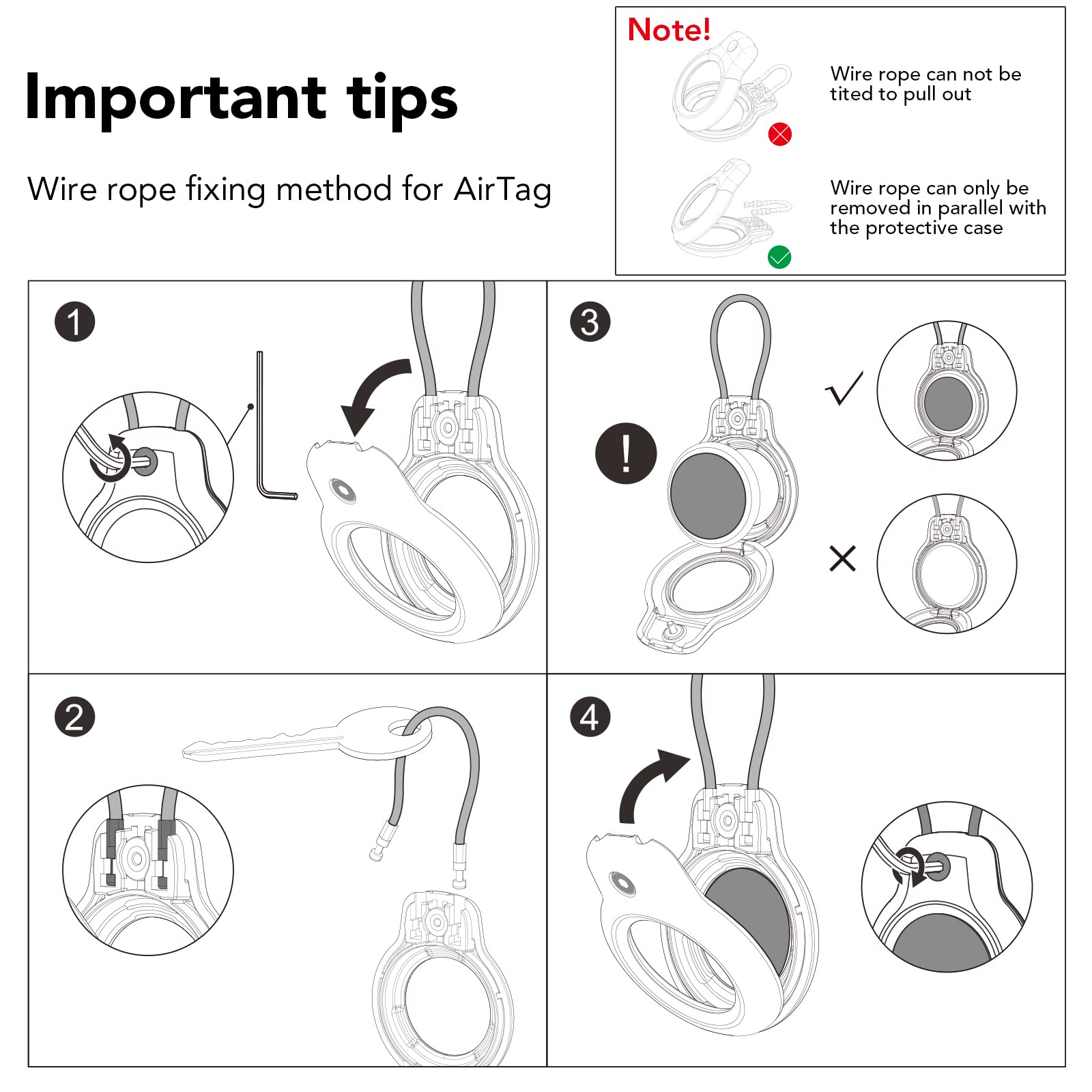 SPGUARD AirTag Holder screw-tightening ensures durable fit over time.