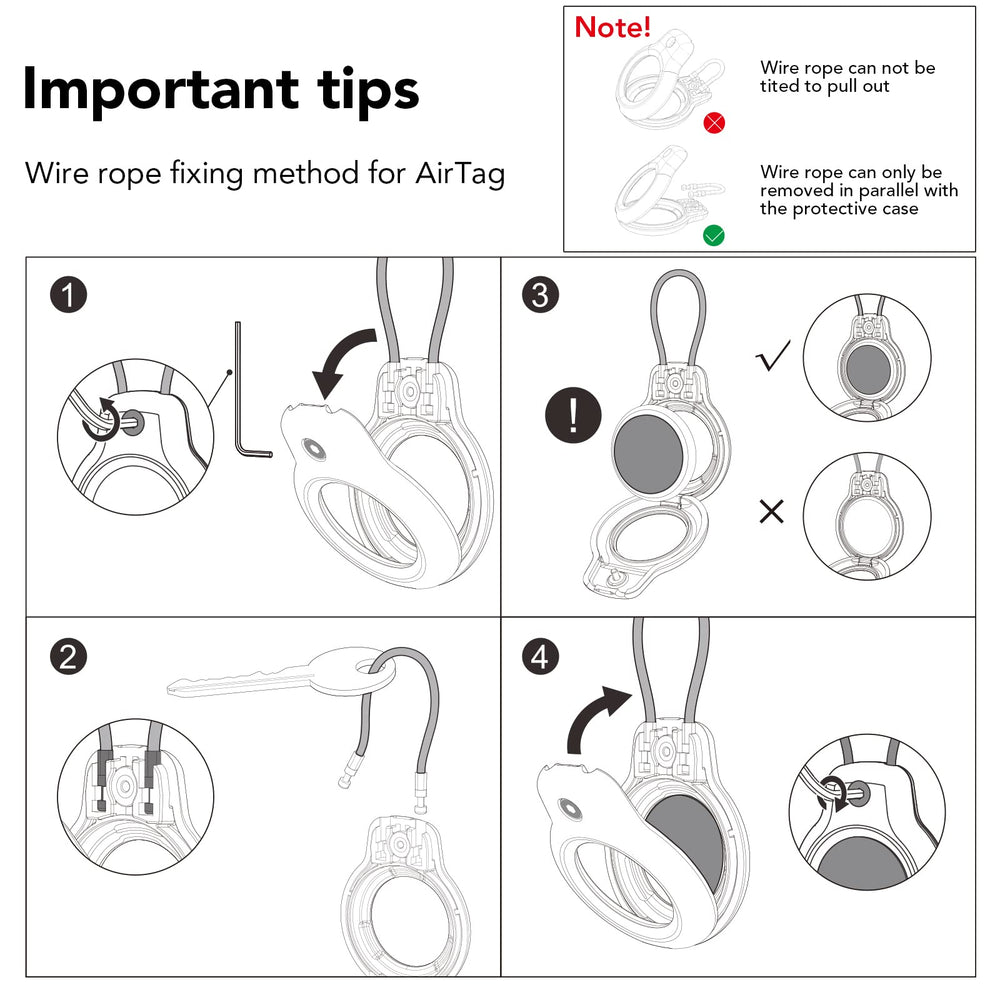 SPGUARD AirTag Holder screw-tightening ensures durable fit over time.