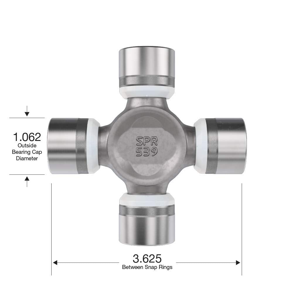 Spicer 5-1330X U-Joint Kit OSR bearing caps 1.062 inch for precise fit.