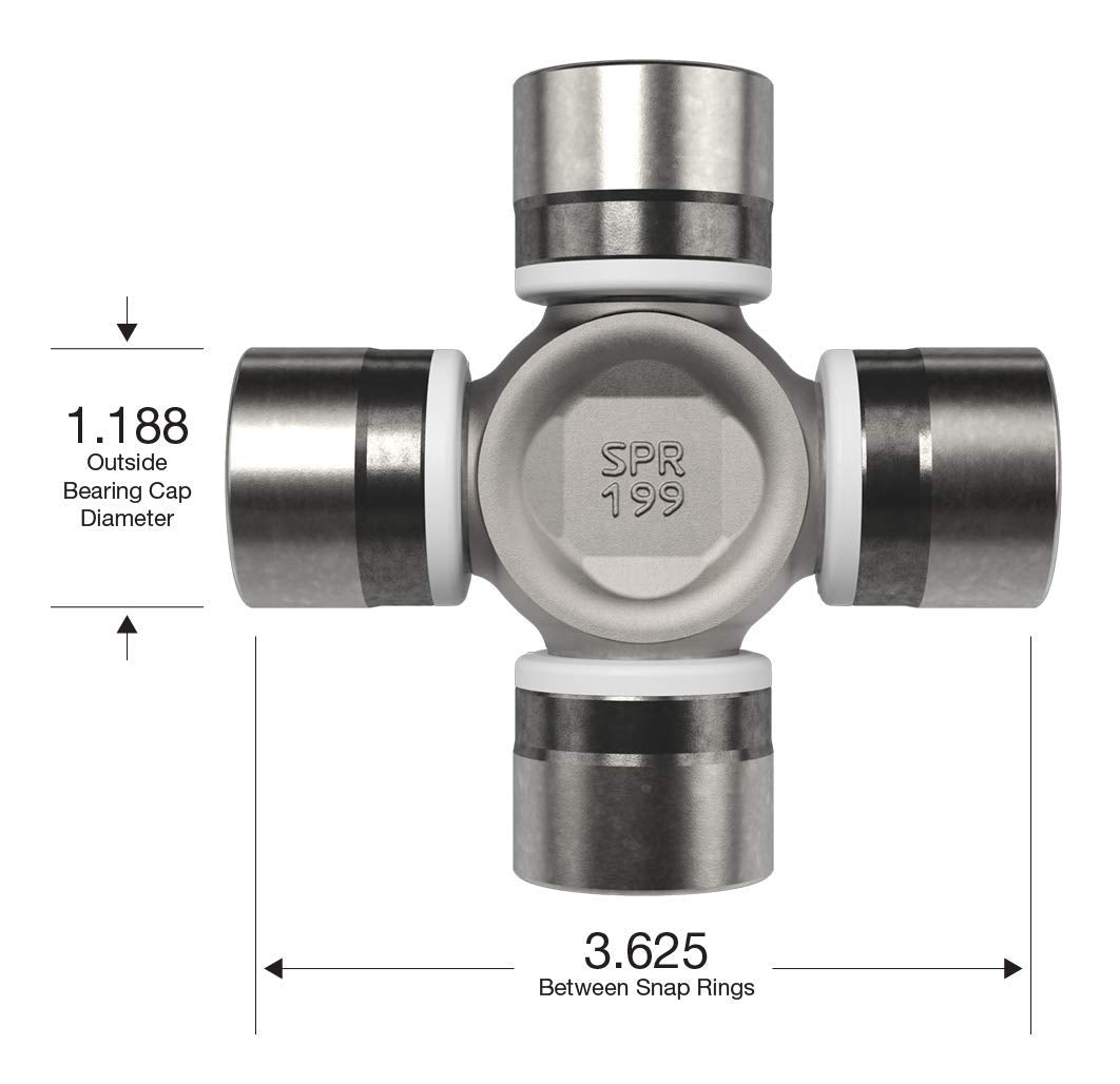 Spicer 5-1350X U-Joint Kit OSR outer snap rings ensure installation accuracy