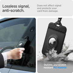 Spigen vegan-leather-scratch-resistant finish blends style with durability.
