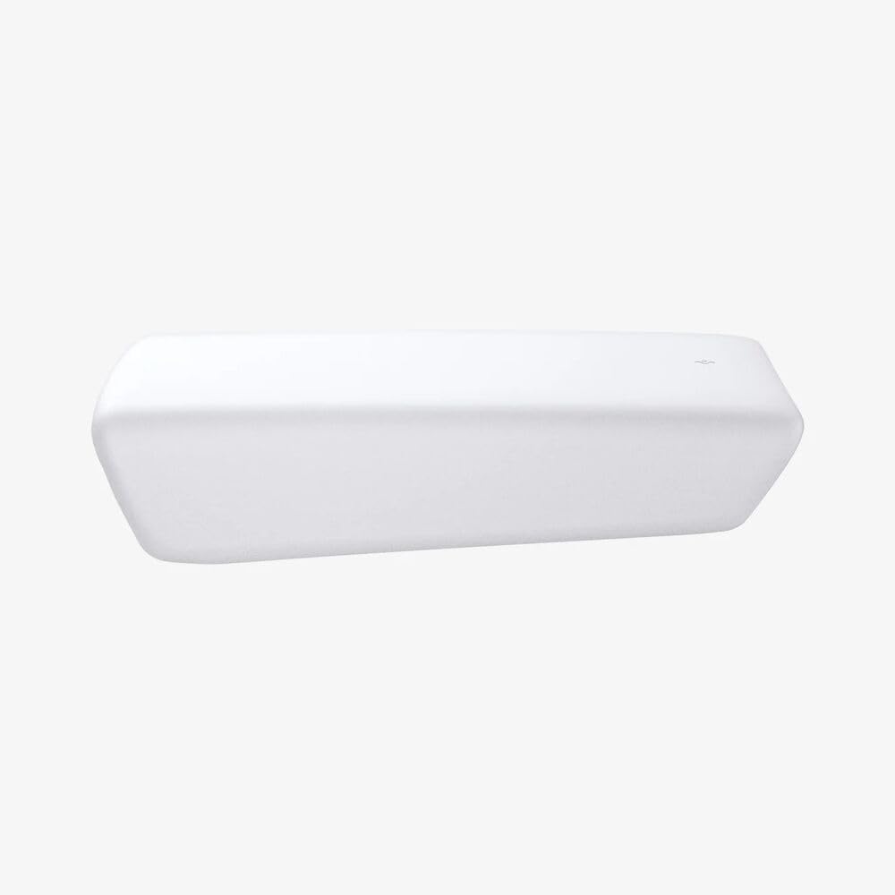 Minimalist white Spigen cover blends with Tesla interior for a clean look.