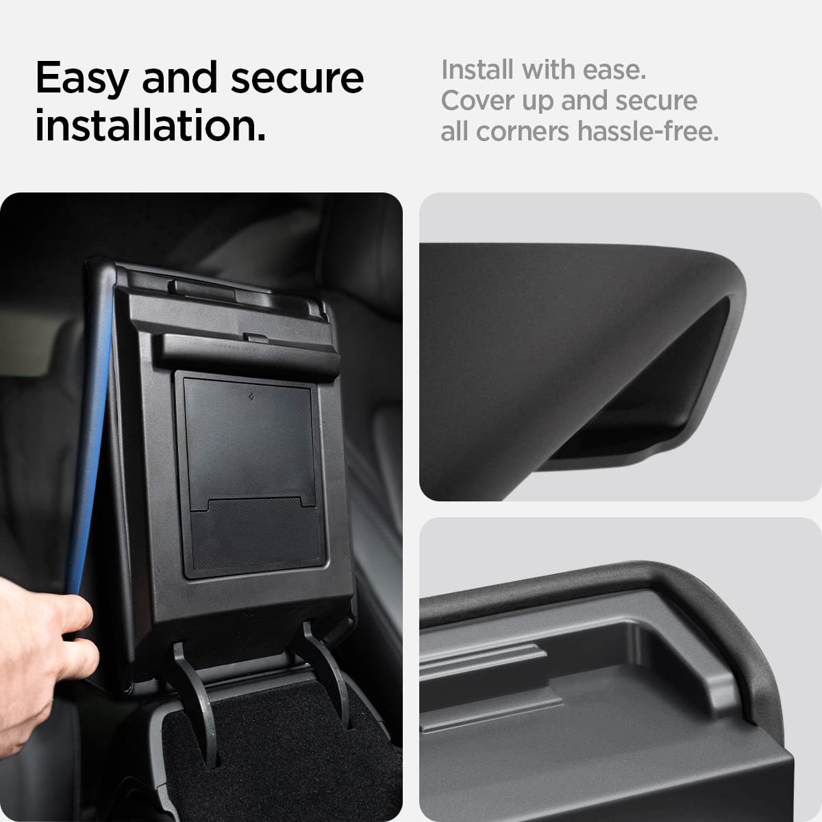 Spigen gift-ready packaging for Tesla center console armrest cover