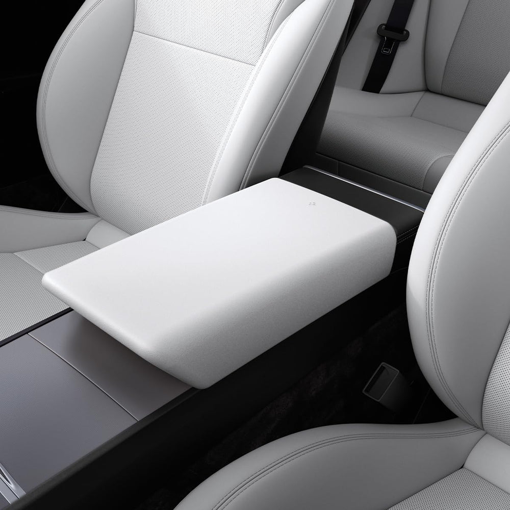 Spigen center console armrest cover for Tesla Model Y Juniper offers a precise fit