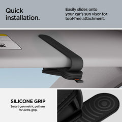 Spigen clip for eyeglasses and sunglasses keeps them safe while driving.