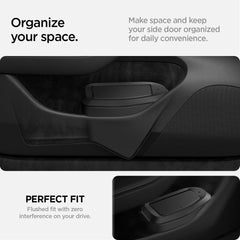 Spigen included bags with car trash can for Model 3 Highland