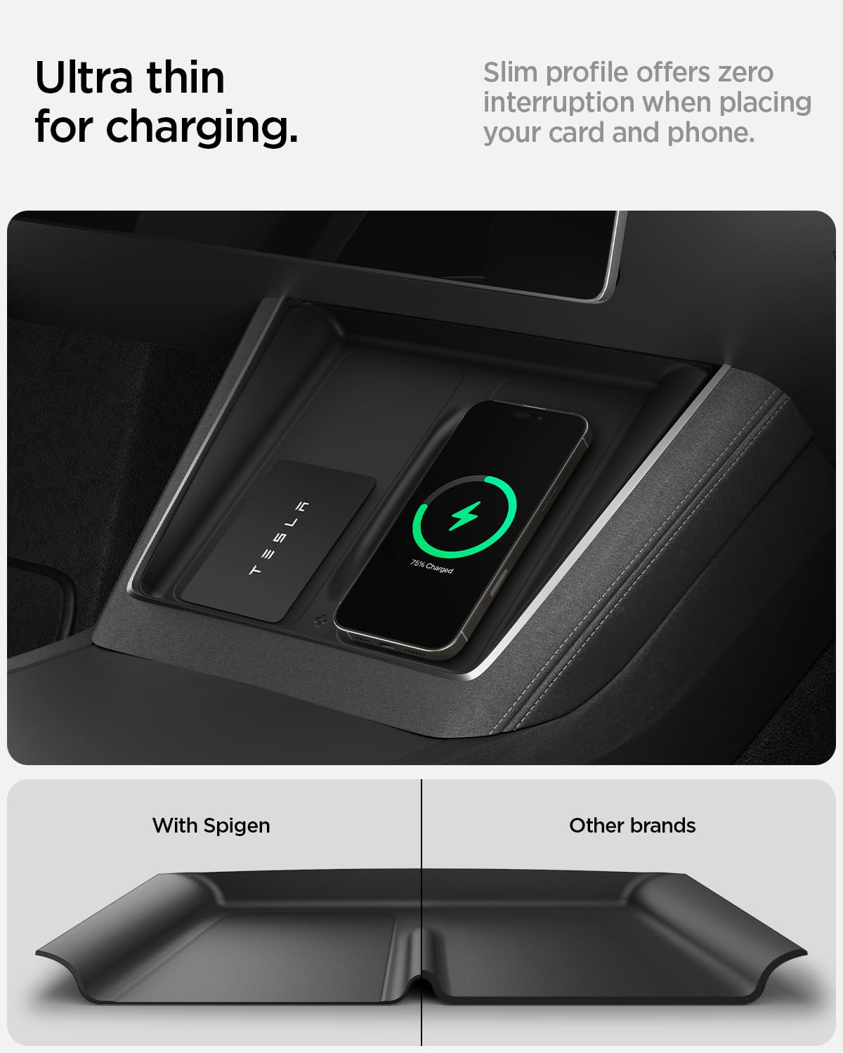 Spigen end-to-end coverage protects the entire charging pad