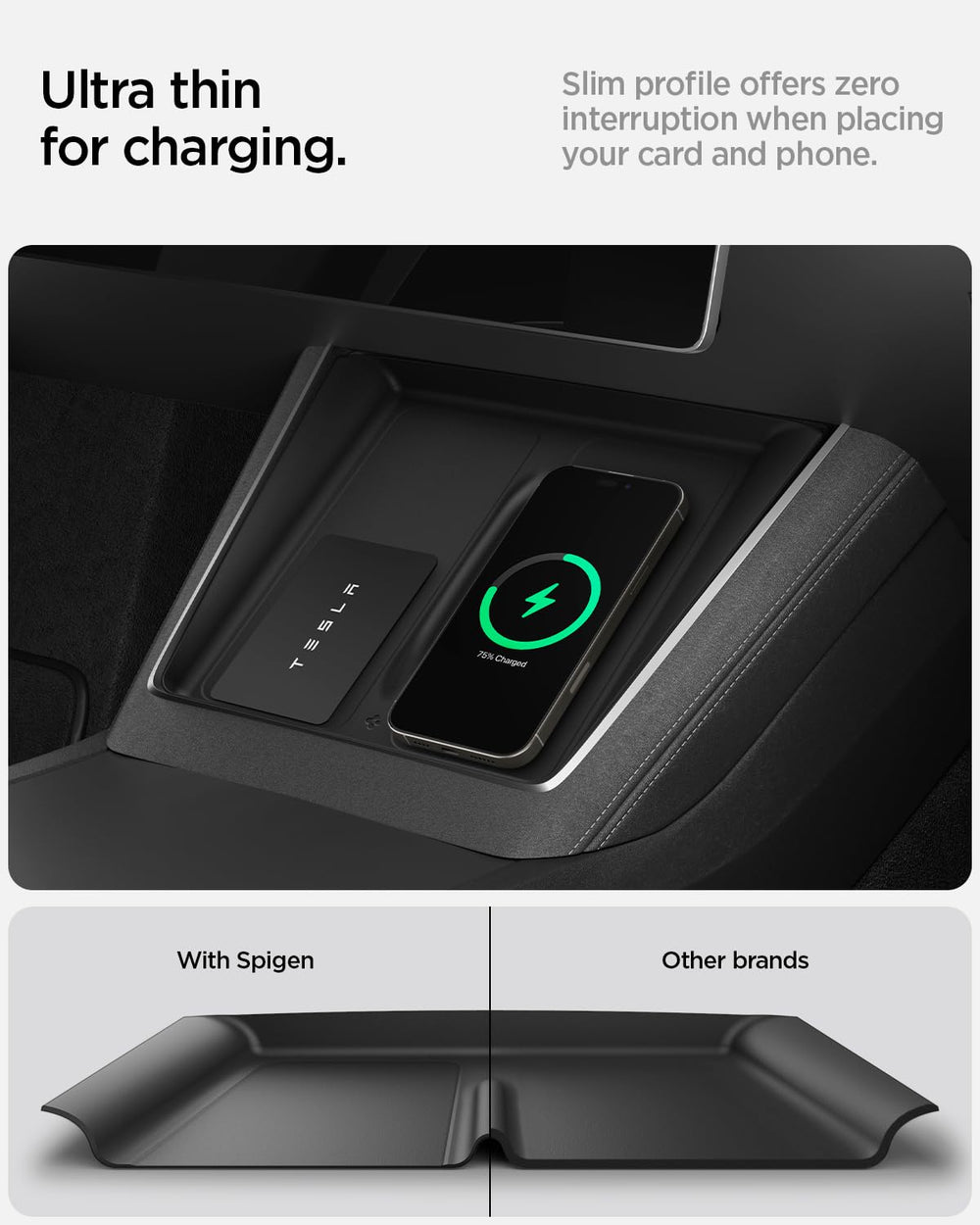 Spigen end-to-end coverage protects the entire charging pad
