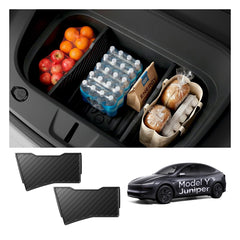 Spigen front trunk divider for Tesla Model Y Juniper 2025/2026 keeps items organized and accessible