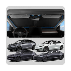 Spigen front windshield sunshade with easy installation protects the cabin from sun
