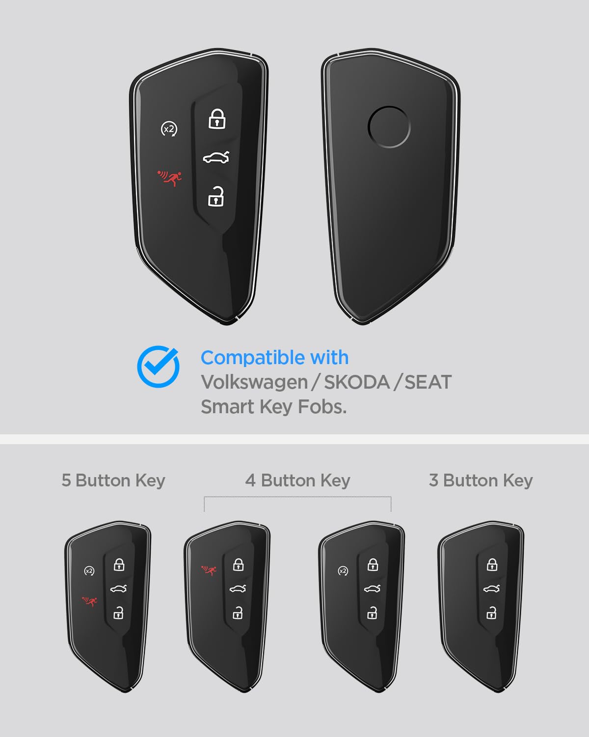 Spigen lightweight gift-ready key fob cover for VW owners.
