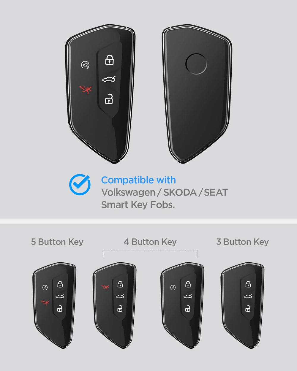Spigen lightweight gift-ready key fob cover for VW owners.
