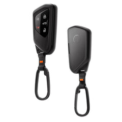 Spigen key fob cover on VW Golf ID4; subtle protection and style.