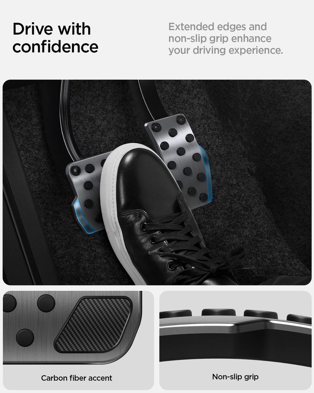 Spigen Model 3 fit visual illustrates precise alignment for 2017-2025 models.