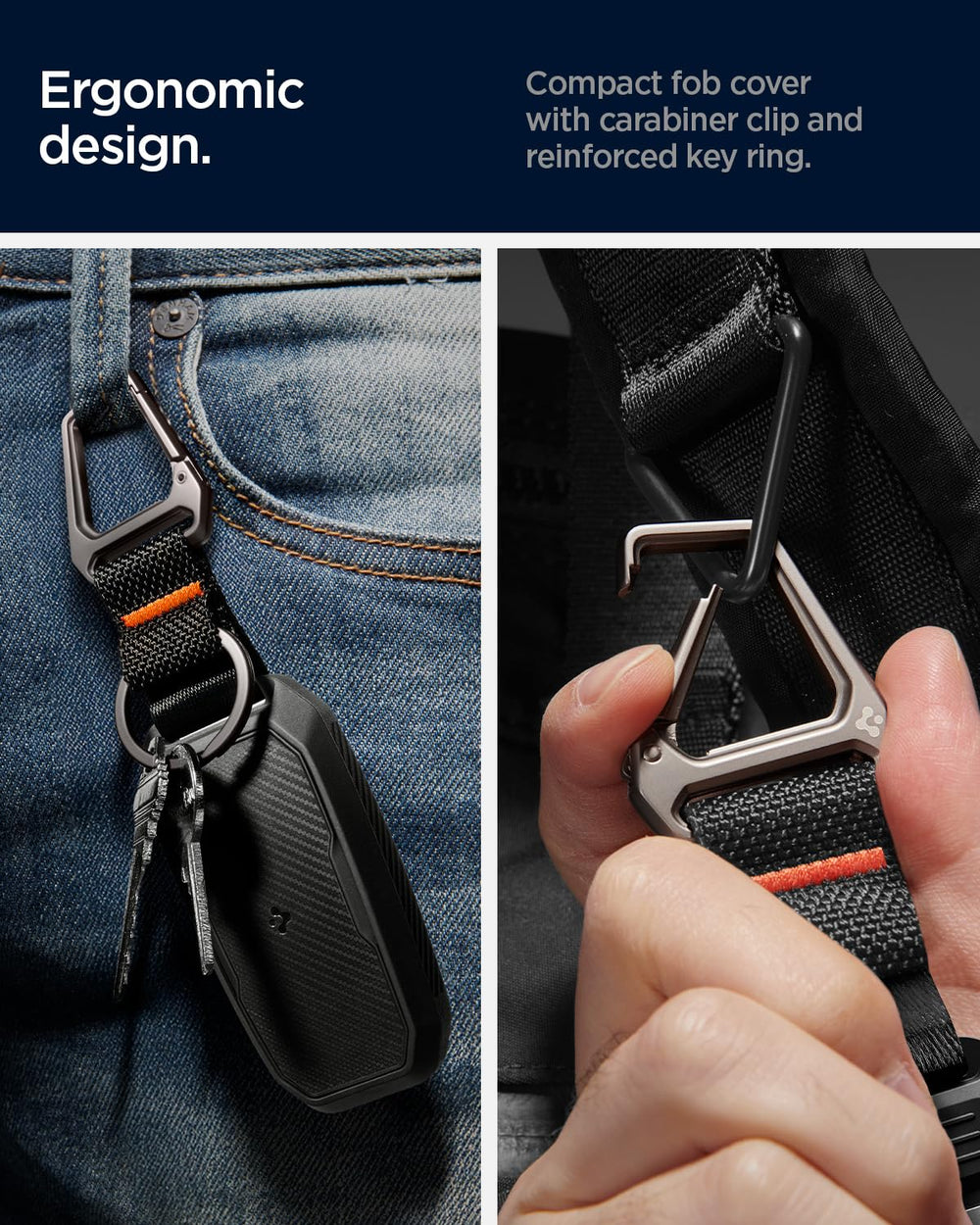 Spigen Rugged Armor key fob cover compact fit for easy snap-on