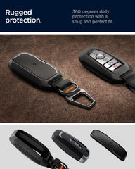 Spigen Rugged Armor key fob cover with keychain attachment for versatility