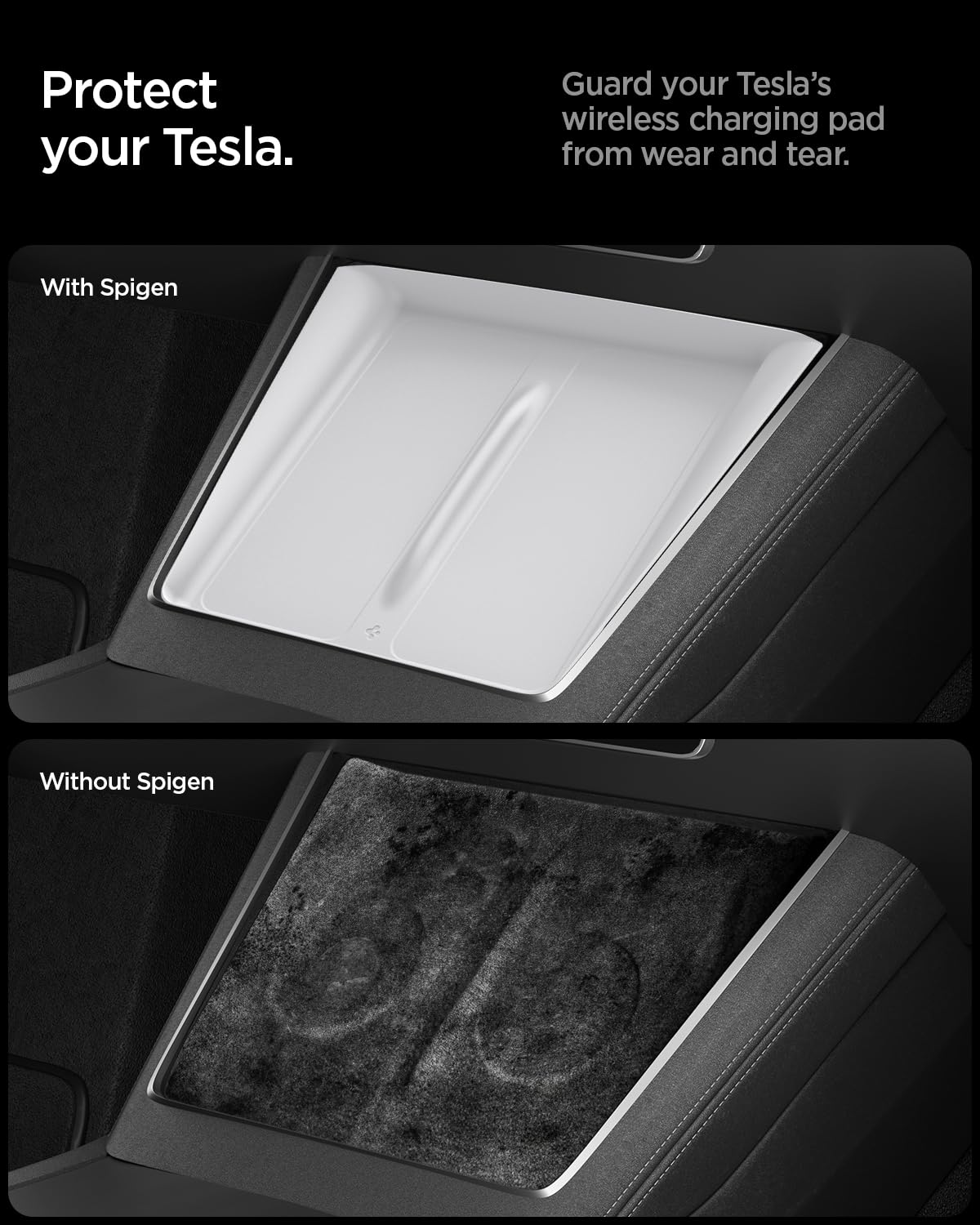 Spigen SF coating enables quick cleaning of the charging pad