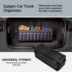 Spigen Trunk Organizer folded flat to save trunk space