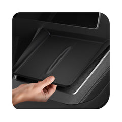 Spigen ultra-thin wireless charging pad enabling uninterrupted charging on Model Y