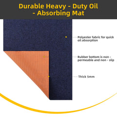 SpillShieldMC reinforced rubber backing provides durable, leak-proof protection