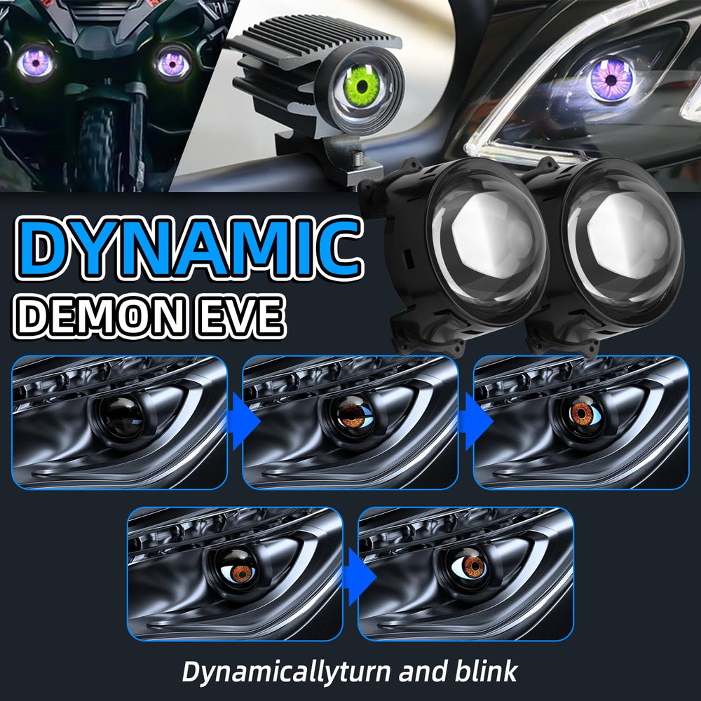 SPNANMA demon eye headlights weatherproof durable build for reliable night driving.