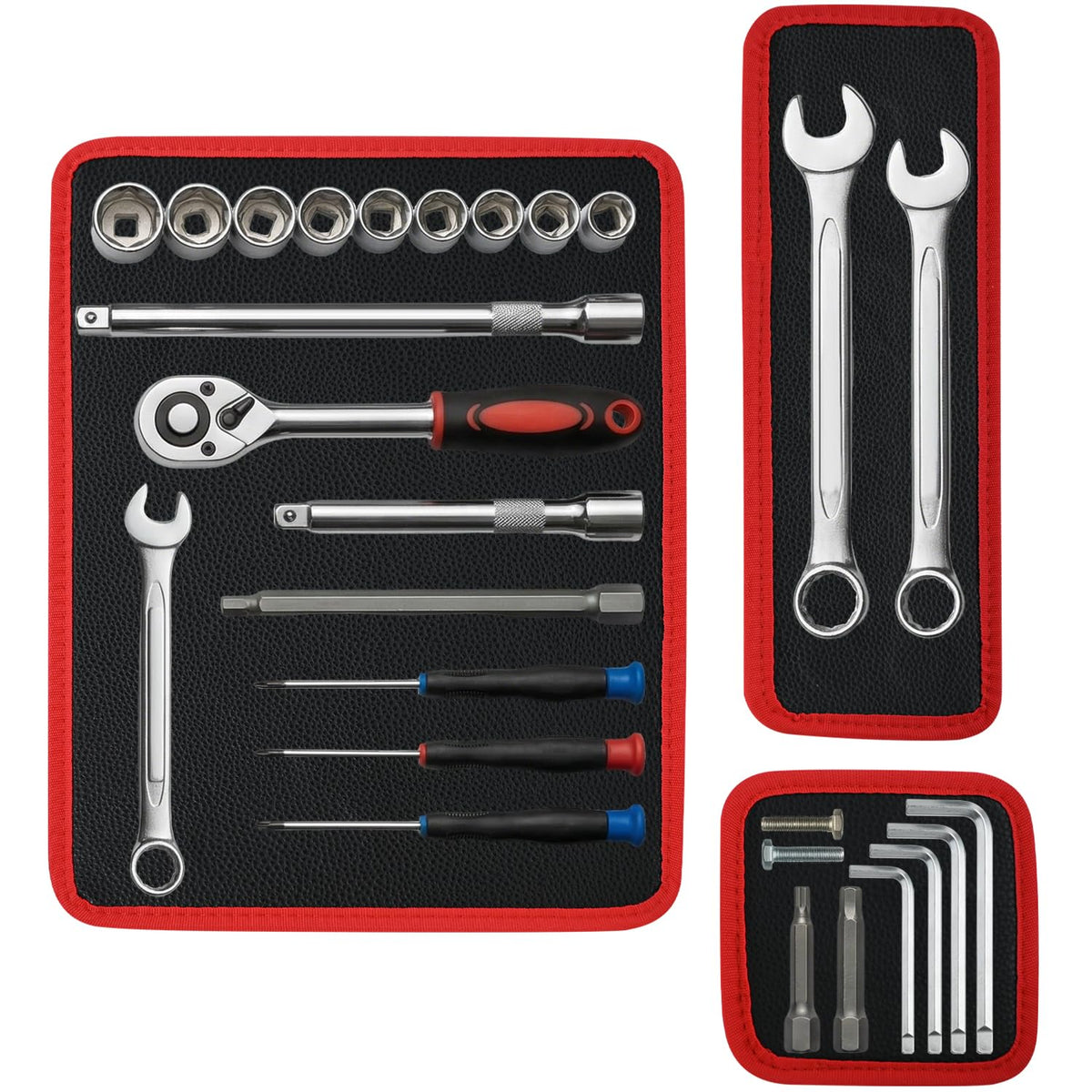Spongiduits double-sided magnetic pad with 12.6x9.6 inches securely holds tools.