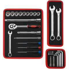 Spongiduits double-sided magnetic pad with 12.6x9.6 inches securely holds tools.