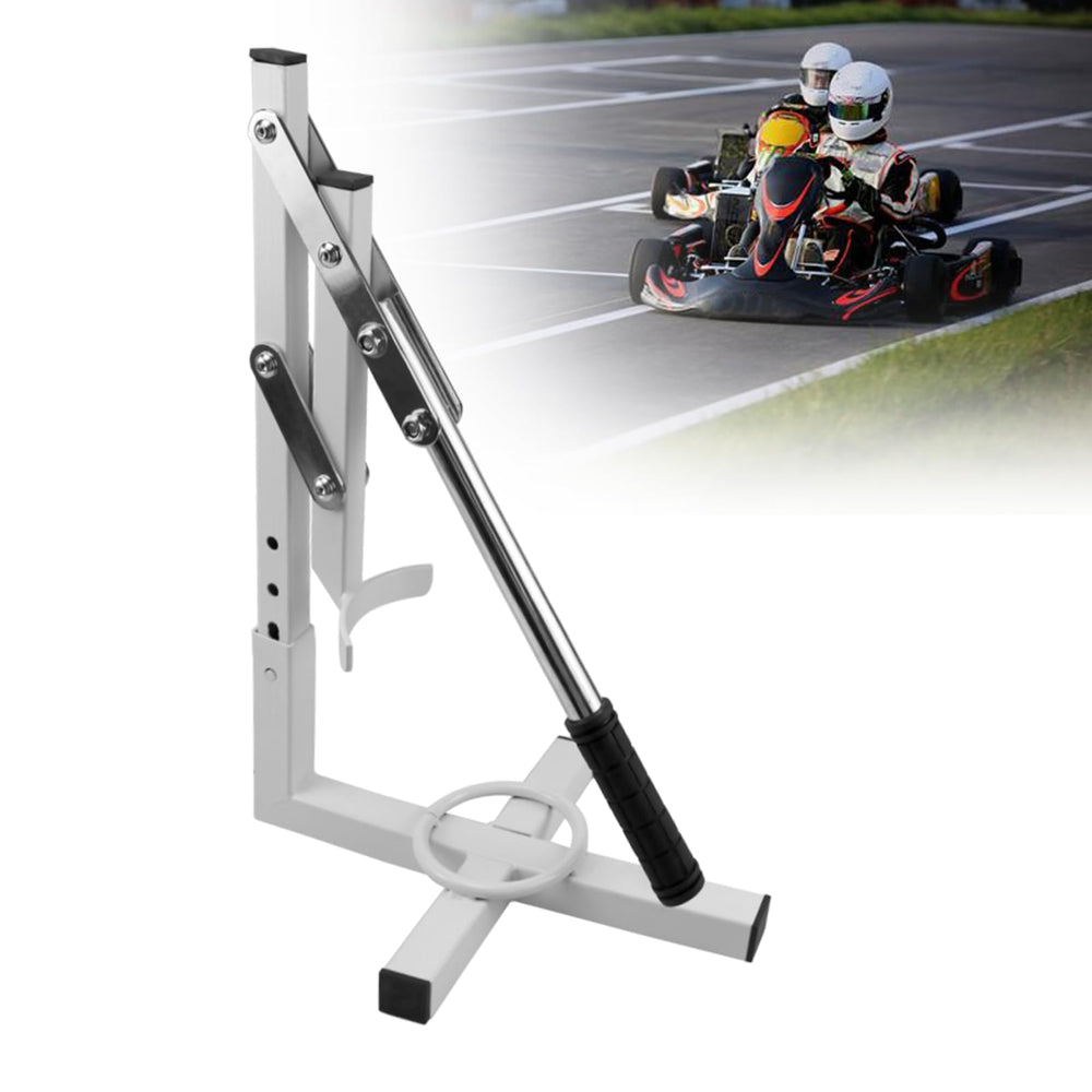 Sporacingrts adjustable bead breaker front view for smooth tire changes.