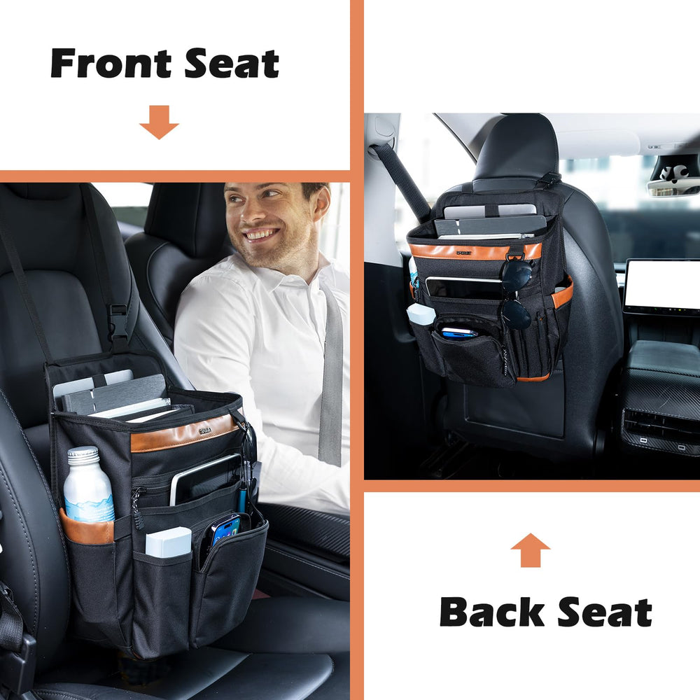 SPORJET car seat organizer style A back seat setup enhances rear-seat storage.
