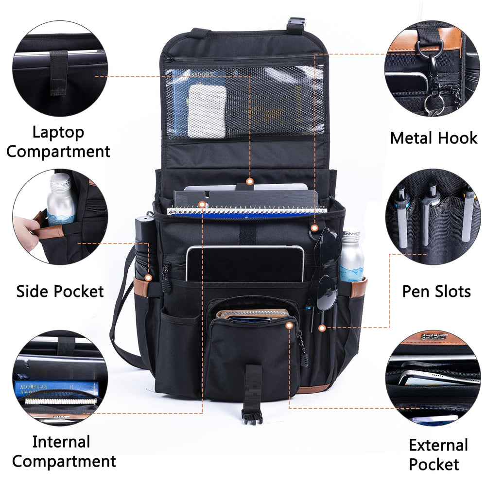SPORJET detachable-shoulder-strap adds portable office capability on the go.