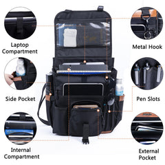 SPORJET detachable-shoulder-strap adds portable office capability on the go.