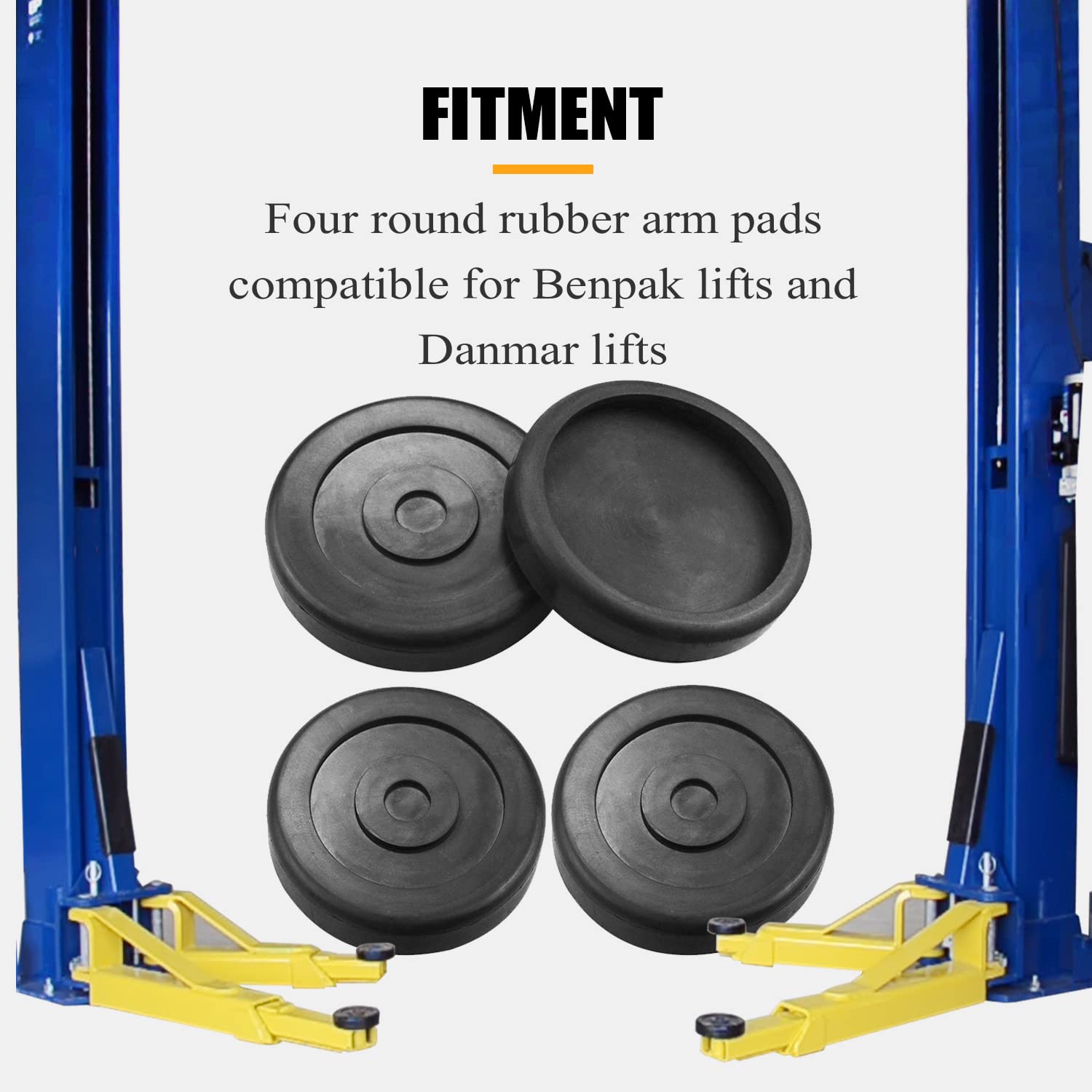 Sporthfish arm pad slip-on round top view demonstrates easy installation.