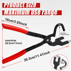 Sporthfish exhaust hanger pliers 25 degree offset design for easier access.