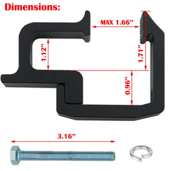 Sporthfish clamp mounted on a truck bed demonstrating firm fixation.