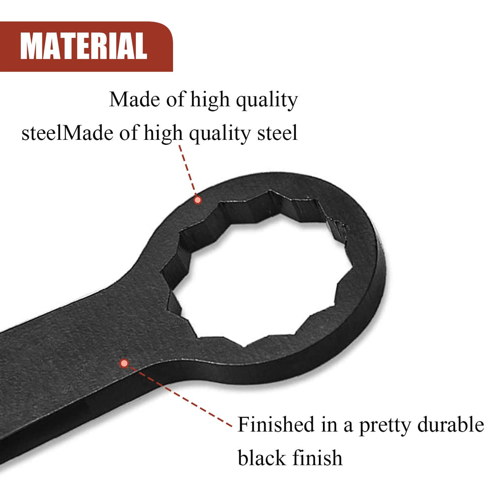 Sporthfish Rear Axle Wrench 36mm torque-wrench-compatible enables controlled axle torque.