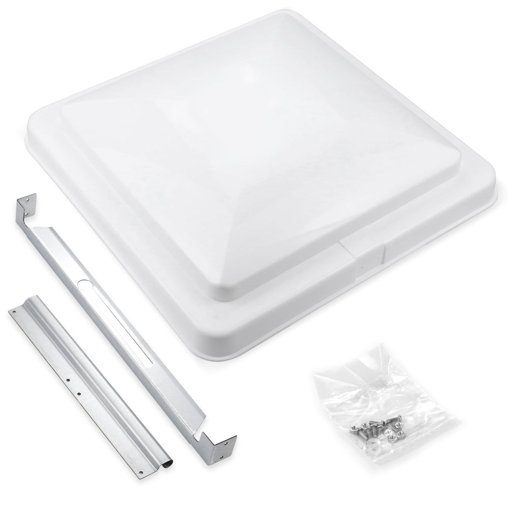 Sporthfish 14 inch square RV vent cover enables quick ventilation in mild weather